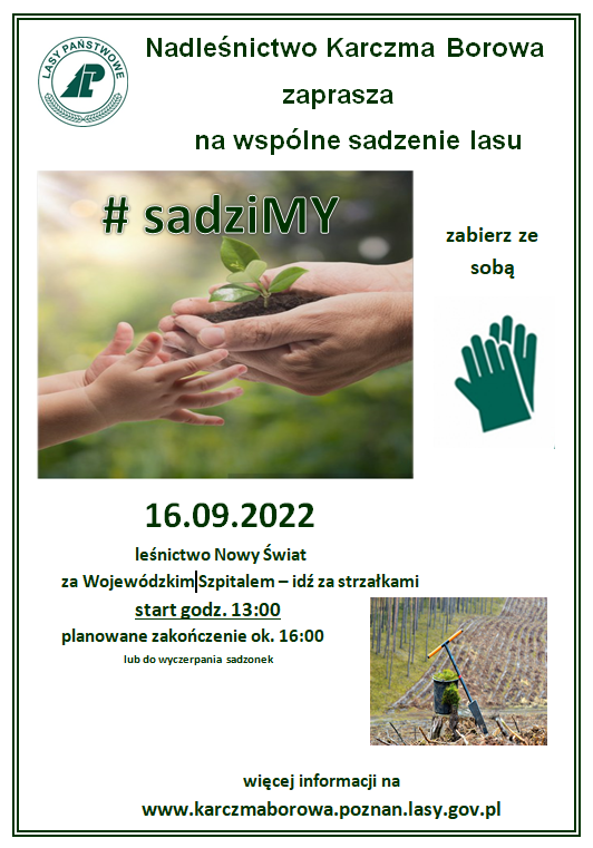 Plakat akcji #sadziMY
