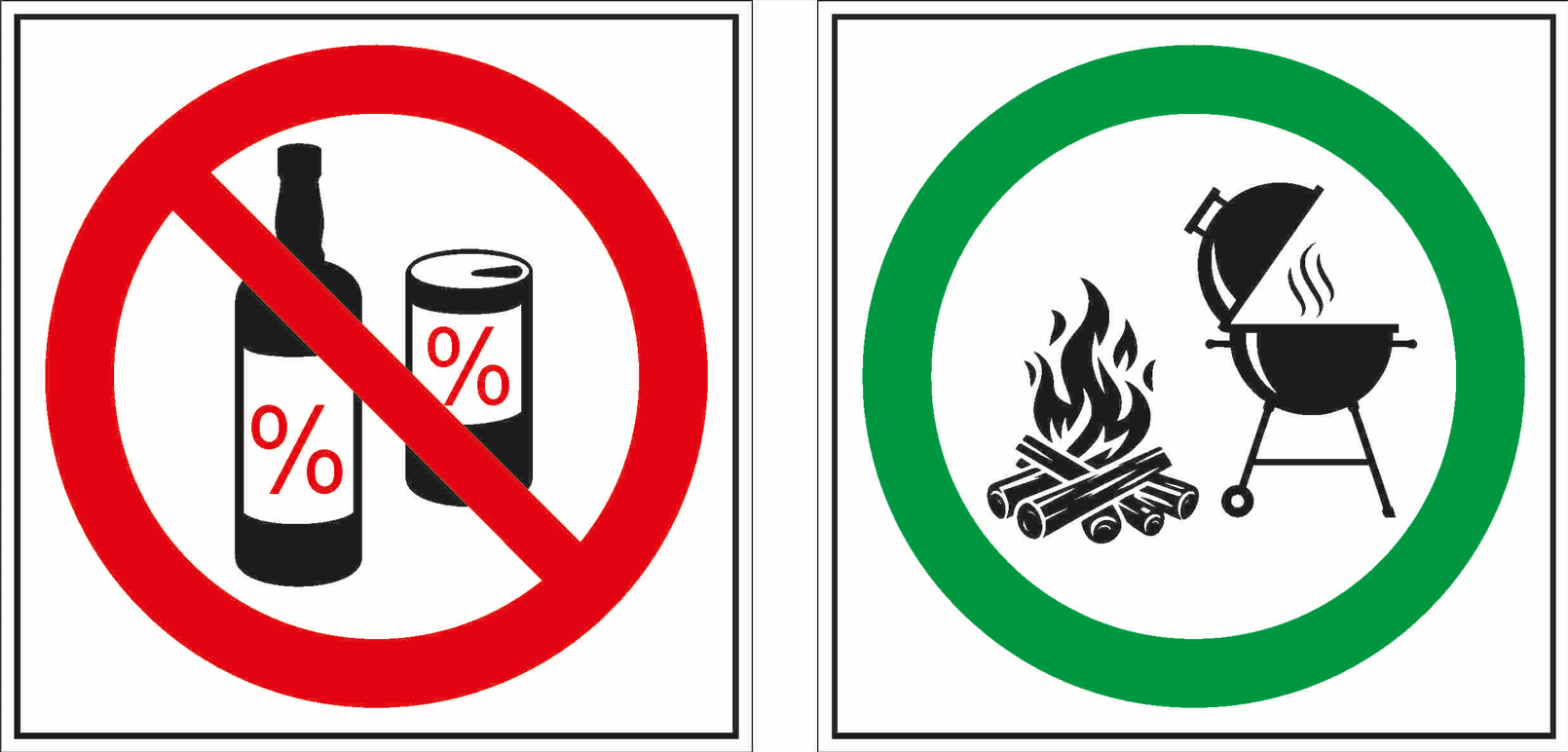 Infografiki na Polanę Trzech Dębów