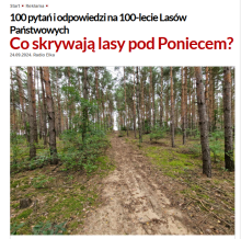 100 pytań i odpowiedzi na 100-lecie Lasów Państwowych