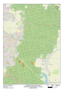Prace gospodarcze przy Lesznie w kwietniu